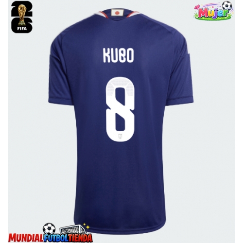 Camiseta Japón Takefusa Kubo #8 Primera Equipación Replica Mundial 2026 para mujer mangas cortas